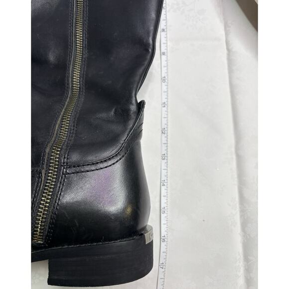 MICHAEL KORS Faux Leather Britt Riding Boot Women's Size US 7 M Black - Picture 12 of 12